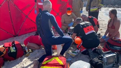 Heroiczny bój ratowników WOPR. Mężczyzna tonął przy niestrzeżonej plaży