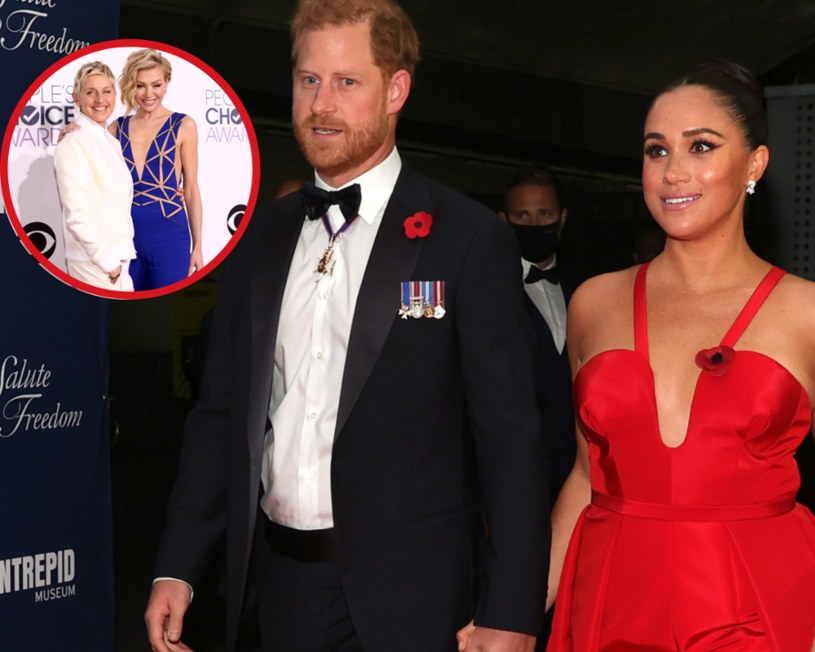 Herry  i Meghan zjawili sięna urodzinach Ellen DeGeneres /Dia Dipasupil /Getty Images