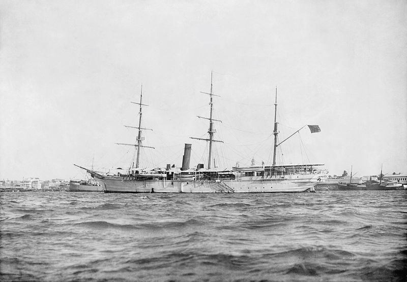 HHS "Glasgow" - zanzibarski jacht królewski zatopiony w czasie starć w porcie /Wikimedia Commons /materiały prasowe