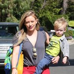 Hilary Duff bez stanika z synem 