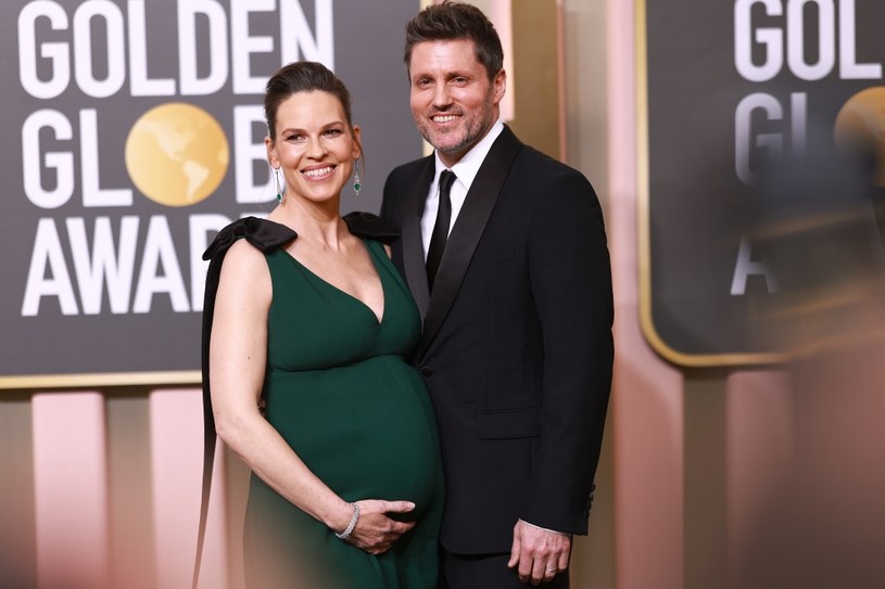 Hilary Swank z mężem na gali Złotych Globów /Matt Winkelmeyer /Getty Images