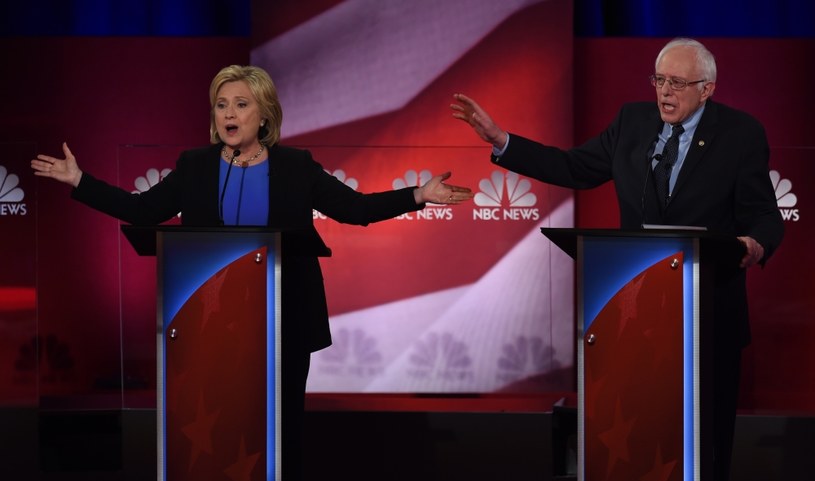 Hillary Clinton i Bernie Sanders /AFP