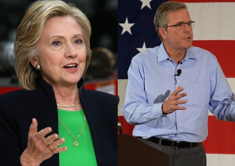 Hillary Clinton i Jeb Bush /AFP