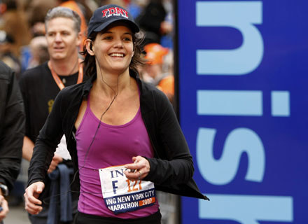 Hiphopowa Katie Holmes na mecie nowojorskiego maratonu /arch. AFP