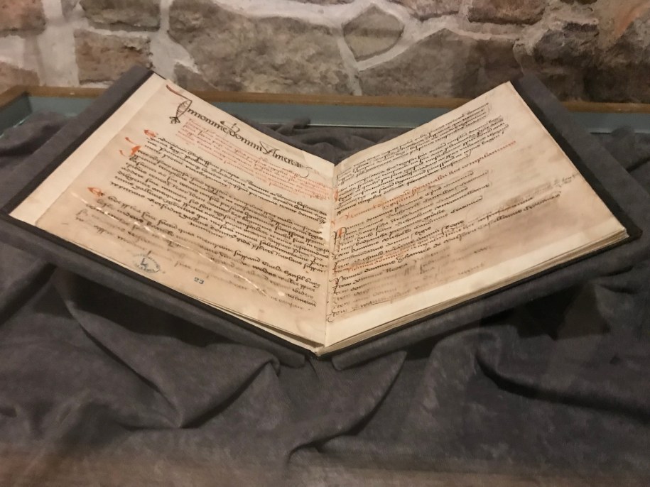 Historyczne dokumenty, związane z solnymi przedsiębiorstwami w Wieliczce i Bochni można oglądać na wystawie w Zamku Żupnym w Wieliczce /Marek Wiosło /RMF FM