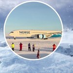 Historyczne lądowanie Dreamlinera. Maszyna dotarła na Antarktydę [FILM]