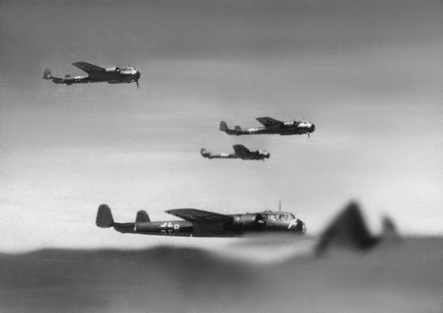 Historyczne zdjęcie Luftwaffe. /PAP/DPA