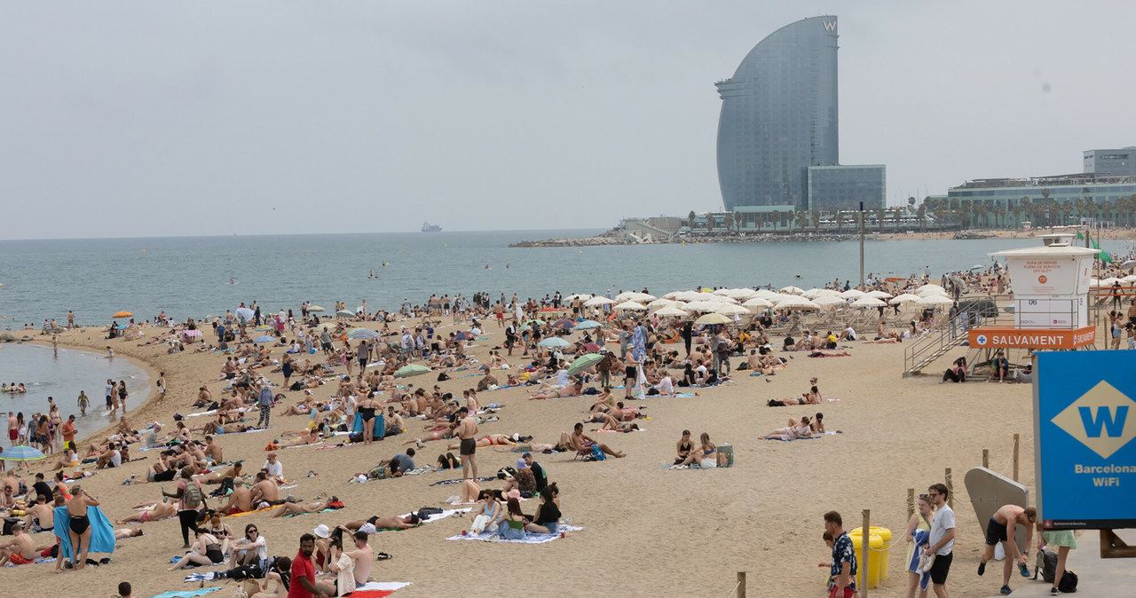 Hiszpania. Plaza la Barceloneta /Dawid Chalimoniuk /Reporter