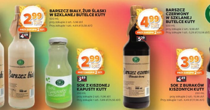 Hit na odporność! Soki z kiszonek teraz w Stokrotce już od 2,99 zł /Stokrotka Supermarket  /INTERIA.PL