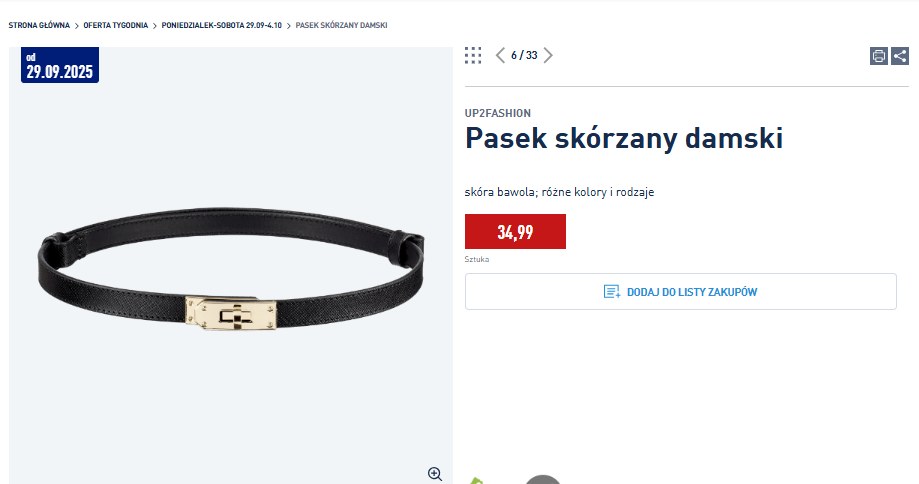 Hit z ALDI: Pasek skórzany damski w stylu Hermes /Aldi /INTERIA.PL