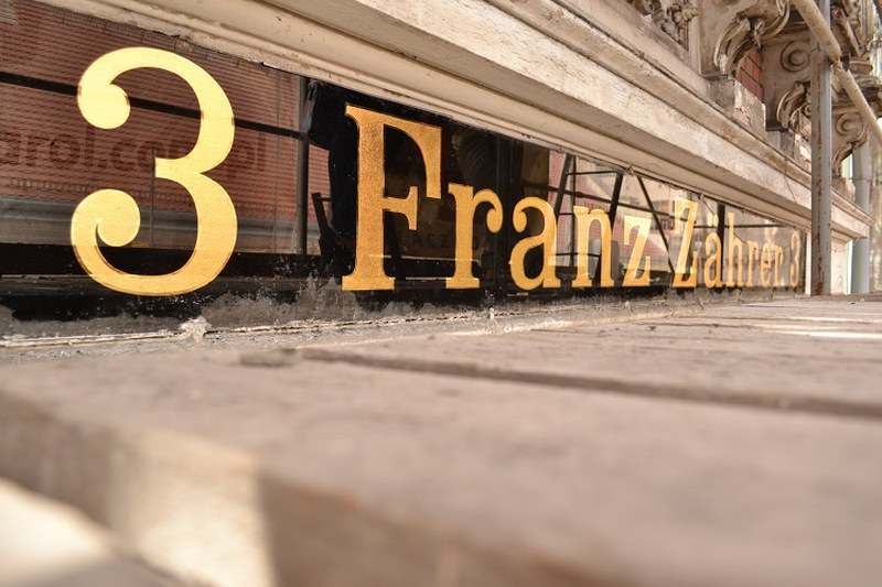 Hitoryczny napis, na jaki natknęli się robotnicy /Paweł Balinowski /RMF FM