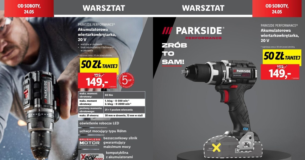 Hity od Parkside znów w Lidlu! Zobacz, co kupisz nawet 100 zł taniej /Lidl