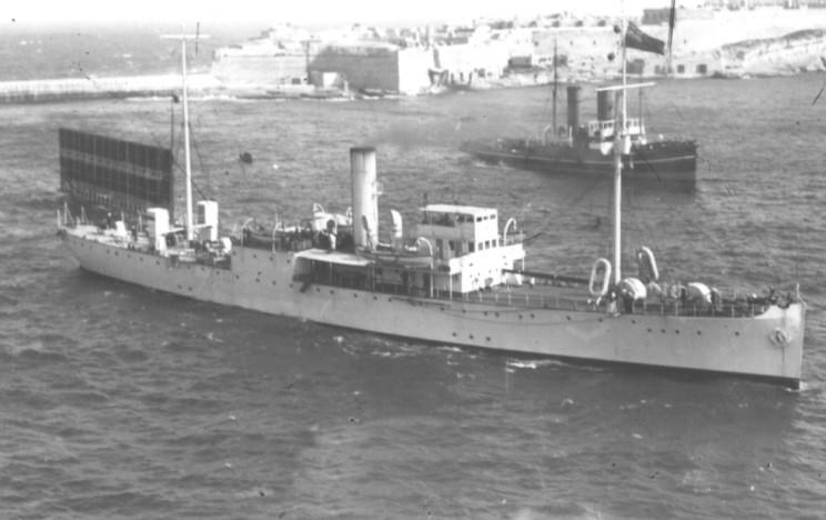 HMS "Chrysanthemum", okręt typu "Anchusa", do którego należał pogromca UB-85 /British Museum /INTERIA.PL/materiały prasowe