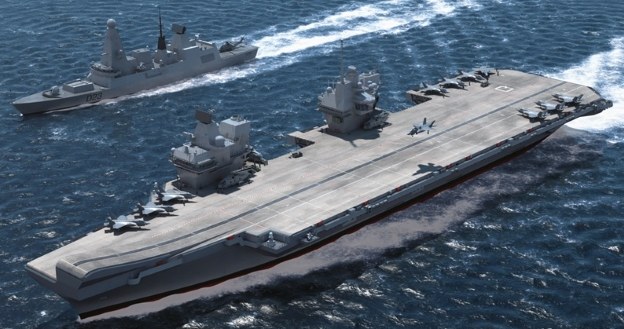 HMS Queen Elizabeth - wizualizacja /materiały prasowe