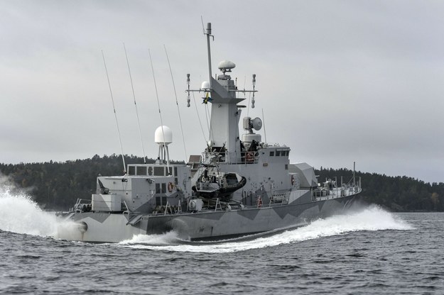 HMS Stockholm patroluje Bałtyk /AFP /East News