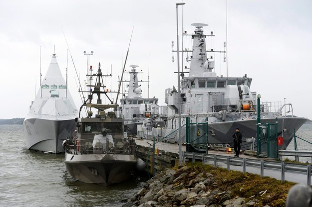 HMS Visby powrócił do portu /FREDRIK SANDBERG /PAP/EPA