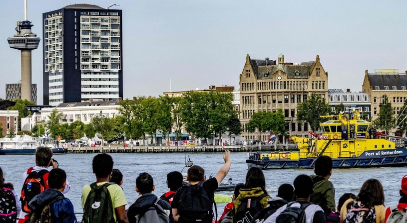 Holandia: Zwalnia gospodarka. Nz. port w Rotterdamie /AFP