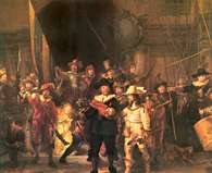 Holandii sztuka, Rembrandt, Straż nocna, 1642 /Encyklopedia Internautica