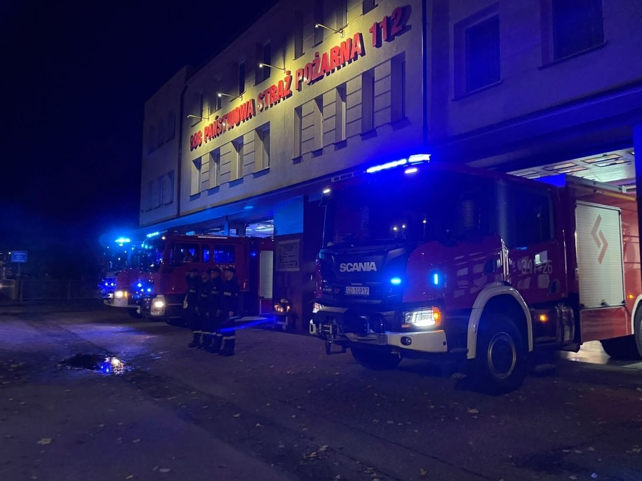 Hołd dla Bartosza Błyskala w wykonaniu strażaków z KM PSP w Słupsku /mł. kpt. Piotr Basarab /