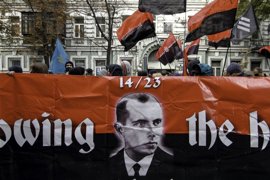 Hołd dla UPA podczas manifestacji w Kijowie, 2015 rok. /Shutterstock