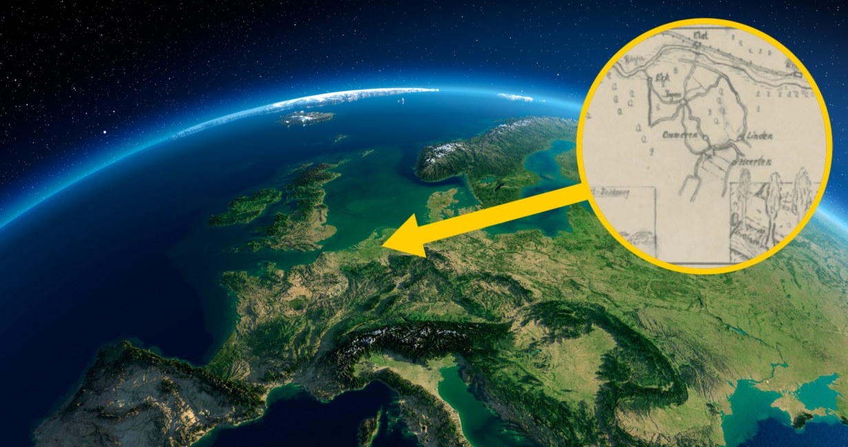 Holenderskie Archiwum Narodowe opublikowało mapę, na której ma być oznaczone miejsce zakopanego nazistowskiego skarbu /123RF/PICSEL