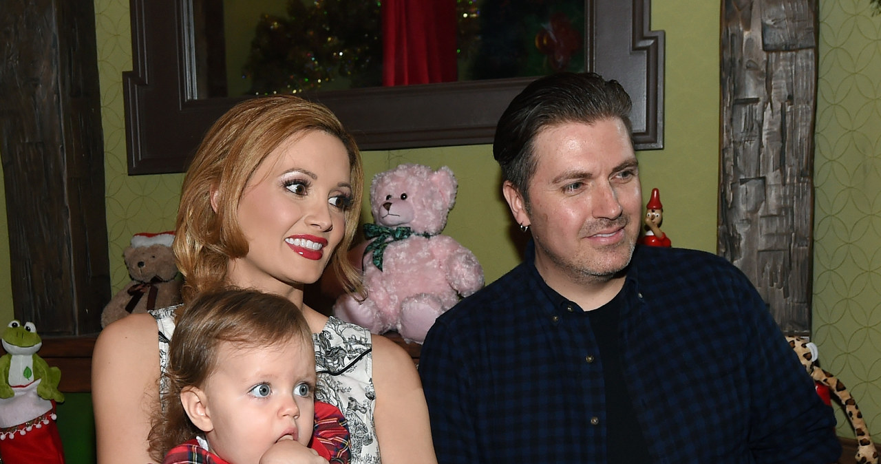 Holly Madison z mężem i córką /Ethan Miller /Getty Images