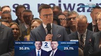 Hołownia przekazał poparcie Trzaskowskiemu