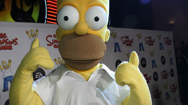Homer Simpson nie dał szans Harry'emu Poterowi - fot. Chad Buchanan /Getty Images/Flash Press Media