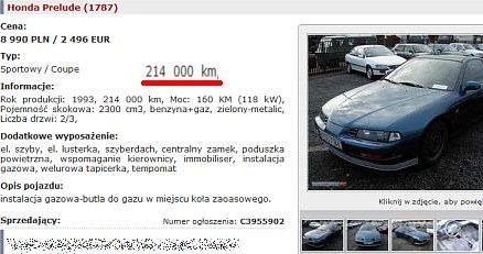 Honda, przebieg 214 tys. km / Kliknij /Informacja prasowa