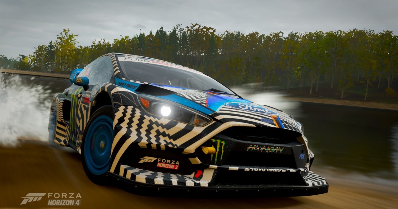 Hoonigan Gymkhana 9 Ford Focus RS RX w grze Forza Horizon 4 /materiały prasowe