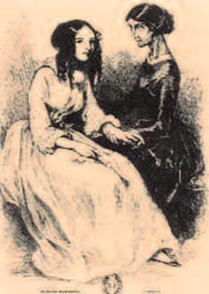 Hortensja i Bietka, ilustracja do Kuzynki Bietki Balzaka /Encyklopedia Internautica