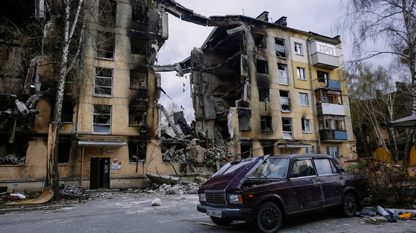 Hostomel na Ukrainie. Tak wygląda "russkij mir" niesiony przez moskiewskich "wyzwolicieli" /Jakub Kamiński   /East News