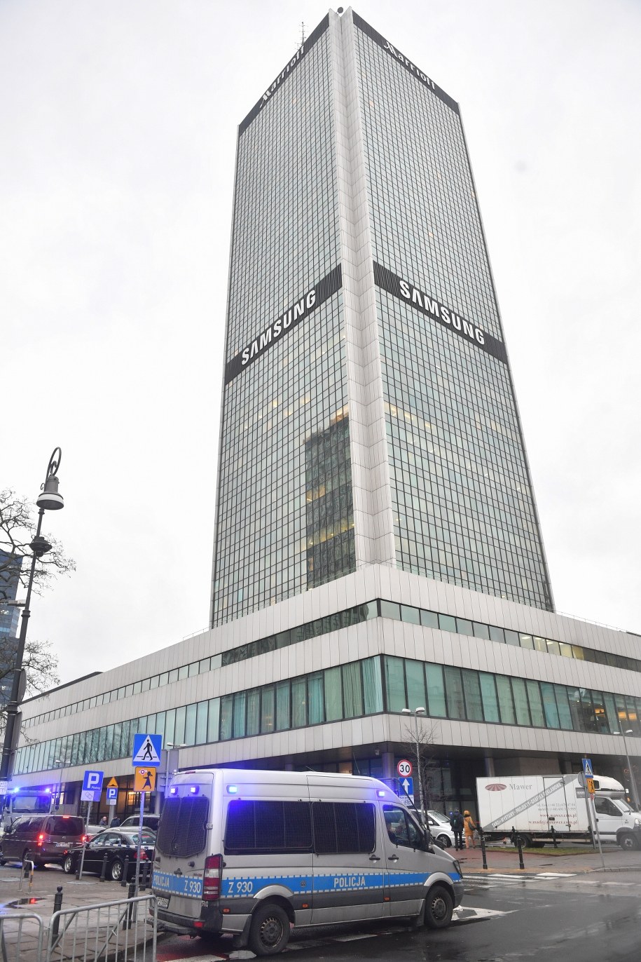 Hotel Marriott w Warszawie. /Radek Pietruszka /PAP