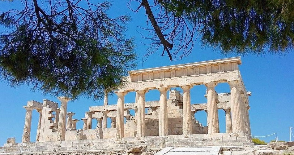 Храм Афаї, 500 г. до н.э. острів Егіна, Греція /Domena publiczna