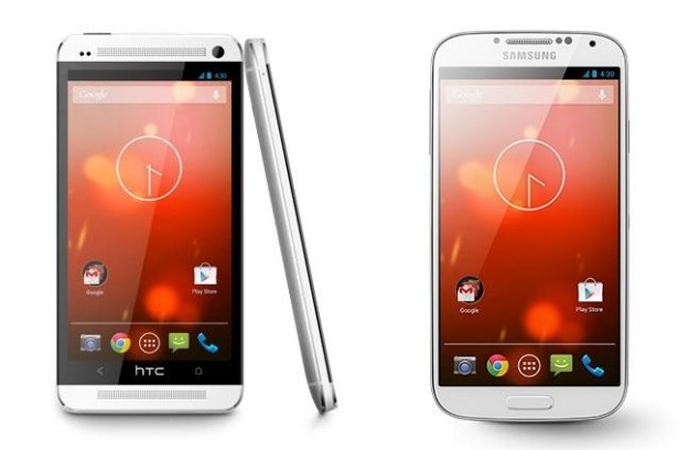HTC One i Samsung Galaxy S4 Google Play Edition /materiały prasowe