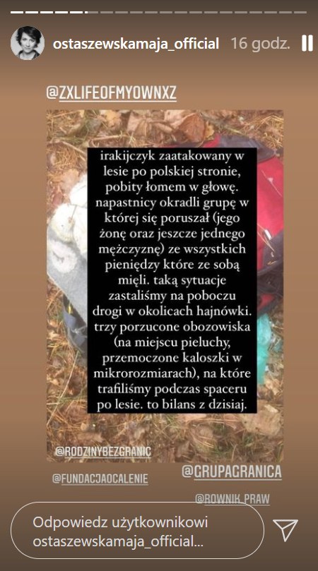 https://www.instagram.com/ostaszewskamaja_official/?hl=pl /Instagram