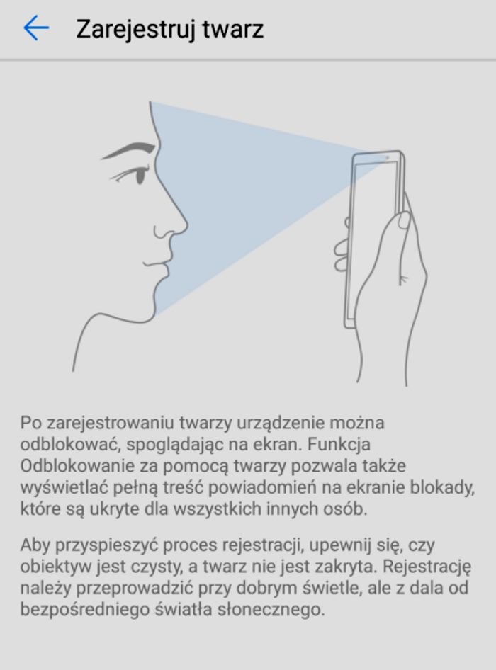 Huawei Mate 10 lite - rozpoznanie twarzy /materiały prasowe