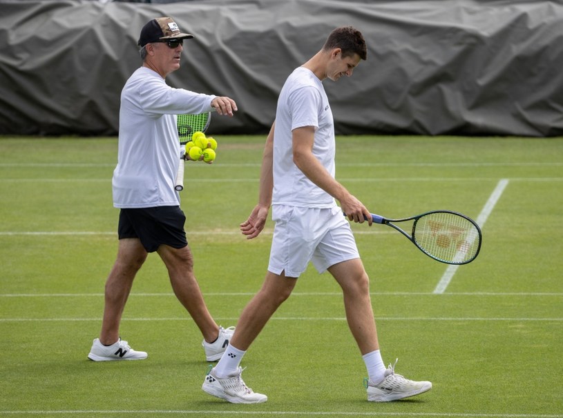 Hubert Hurkacz na Wimbledonie /David Gray /Getty Images