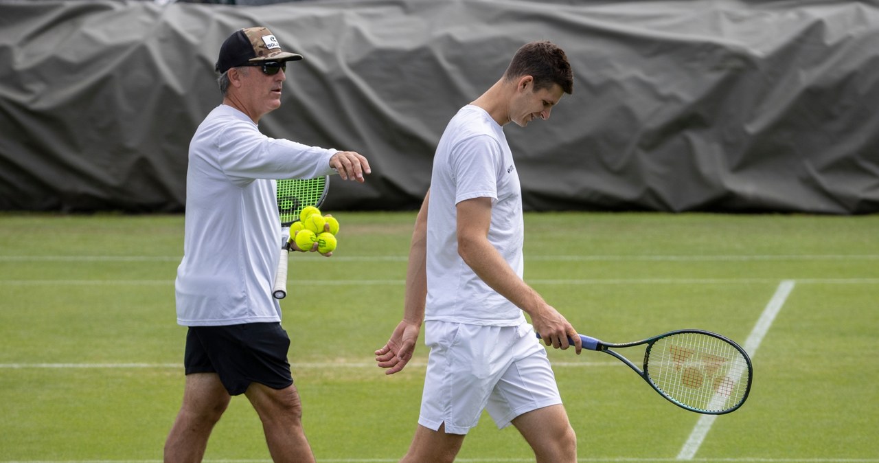 Hubert Hurkacz na Wimbledonie /David Gray /Getty Images