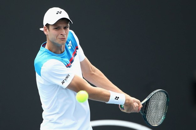 Hubert Hurkacz podczas Australian Open / 	ROB PREZIOSO /PAP/EPA