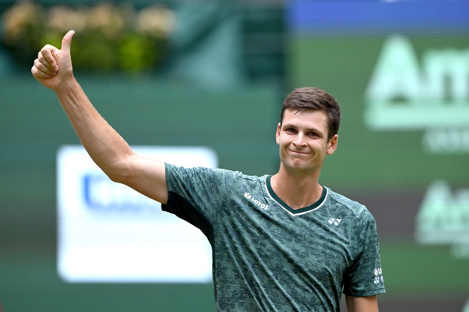 Hubert Hurkacz wygrał turniej ATP w Halle /David Inderlied /PAP/DPA