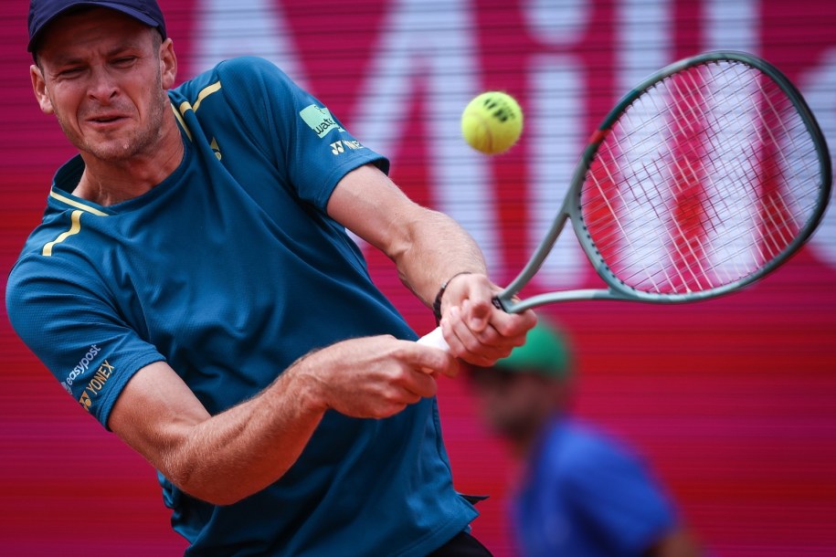 Hubert Hurkacz /RODRIGO ANTUNES /PAP/EPA