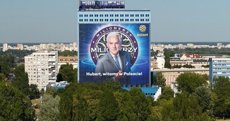 Hubert Urbański został powitany w Polsacie z rozmachem /Polsat /materiały prasowe