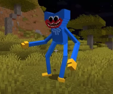 ​Huggy Wuggy. Upiorna maskotka pojawiła się w grze Minecraft