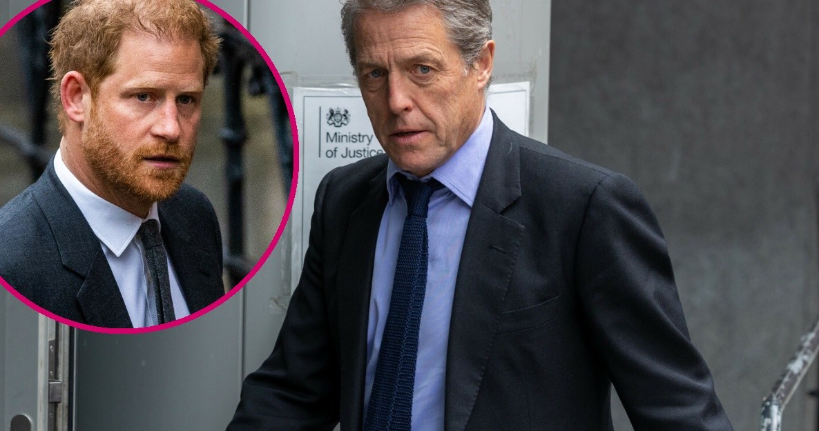 Hugh Grant i książę Harry. /Marcin Nowak/REPORTER /East News