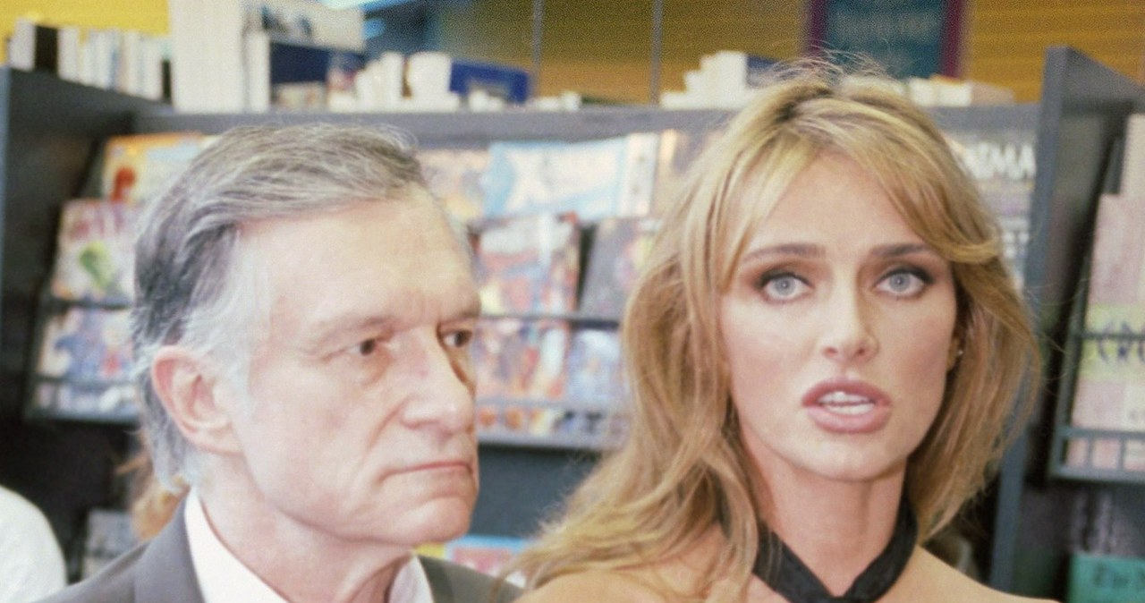 Hugh Hefner z drugą żoną Kimberley Conrad Hefner /East News