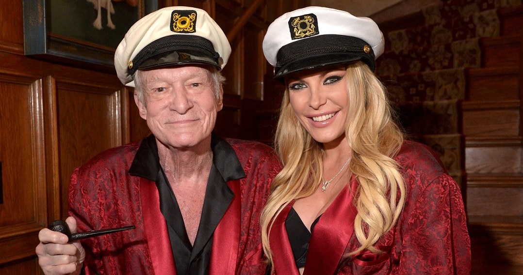 Hugh Hefner z żoną Crystal Hefner /Charley Gallay/Getty Images for Playboy /Getty Images