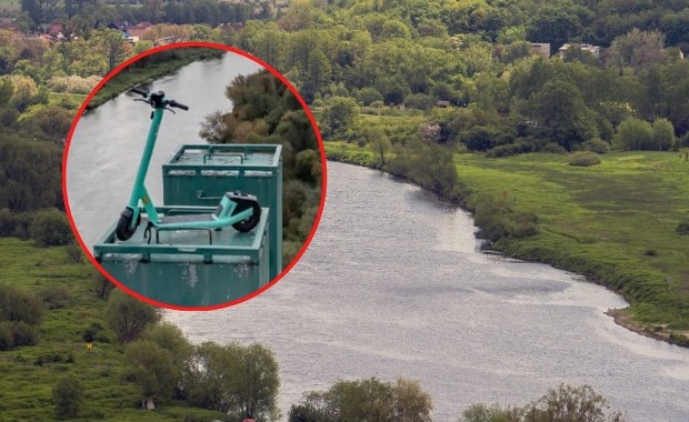 Hulajnoga "zaparkowana" 40 metrów nad ziemią. Kuriozalna sytuacja w Krakowie