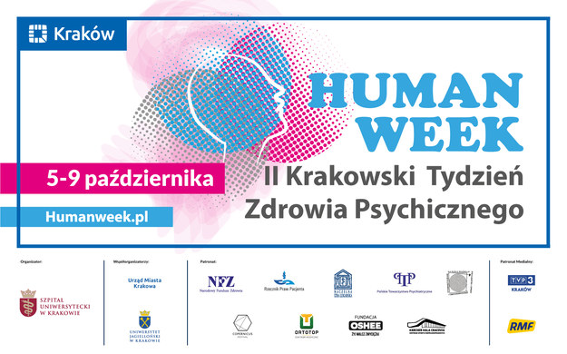 „HUMAN WEEK”- II Krakowski Tydzień Zdrowia Psychicznego potrwa od 5 do 9 października /Materiały prasowe