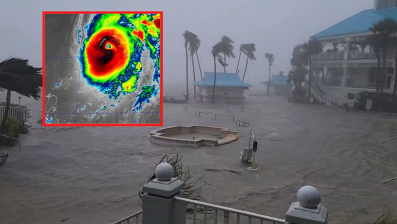 Huragan Ian uderza we Florydę /National Hurricane Center; Mike Seidel/ Twitter /